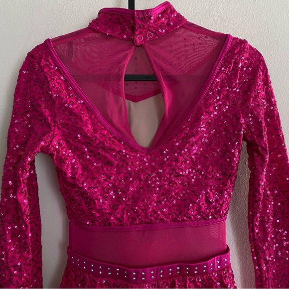 Weissman Crazy What Love Can Do 14913 Sequin Jazz Solo Dance Ice Skating Costume - Picture 7 of 12